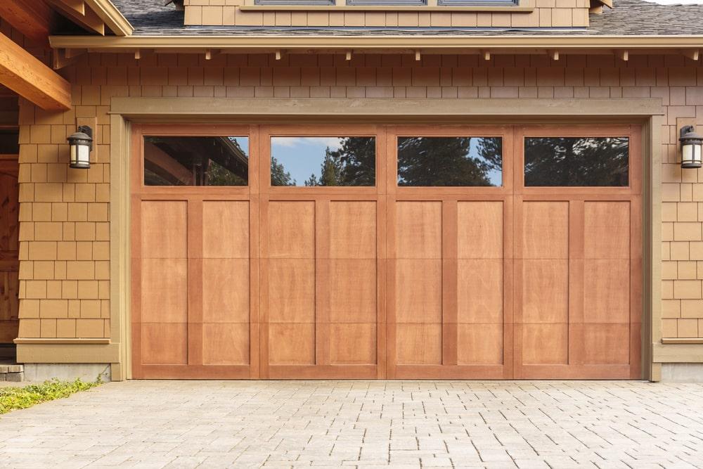 A Garage Door With Windows, Fresno Valley Garage Door Repairs