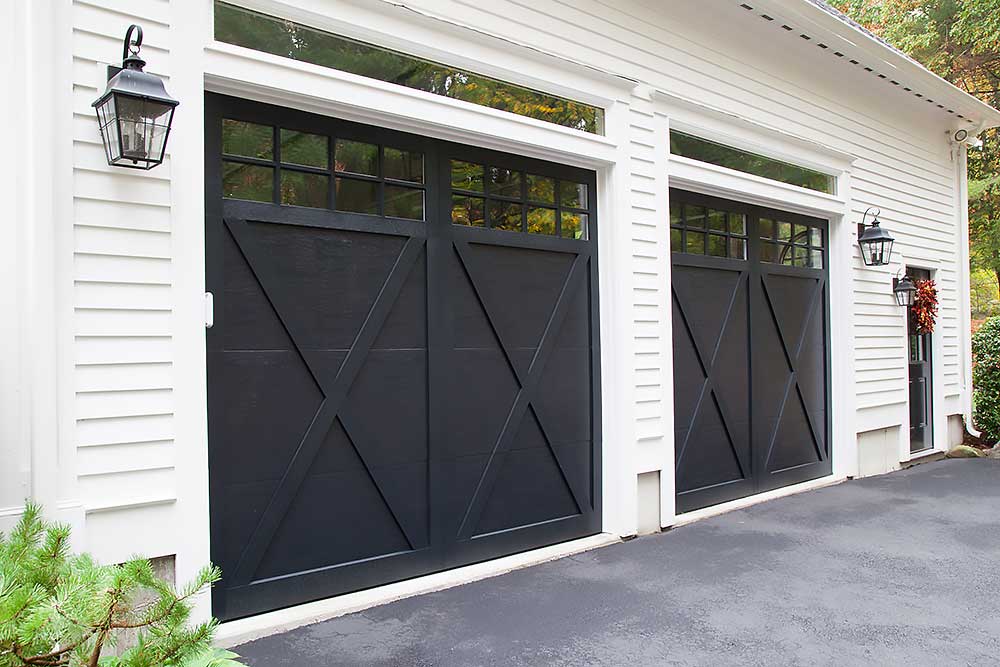 Black Garage Door