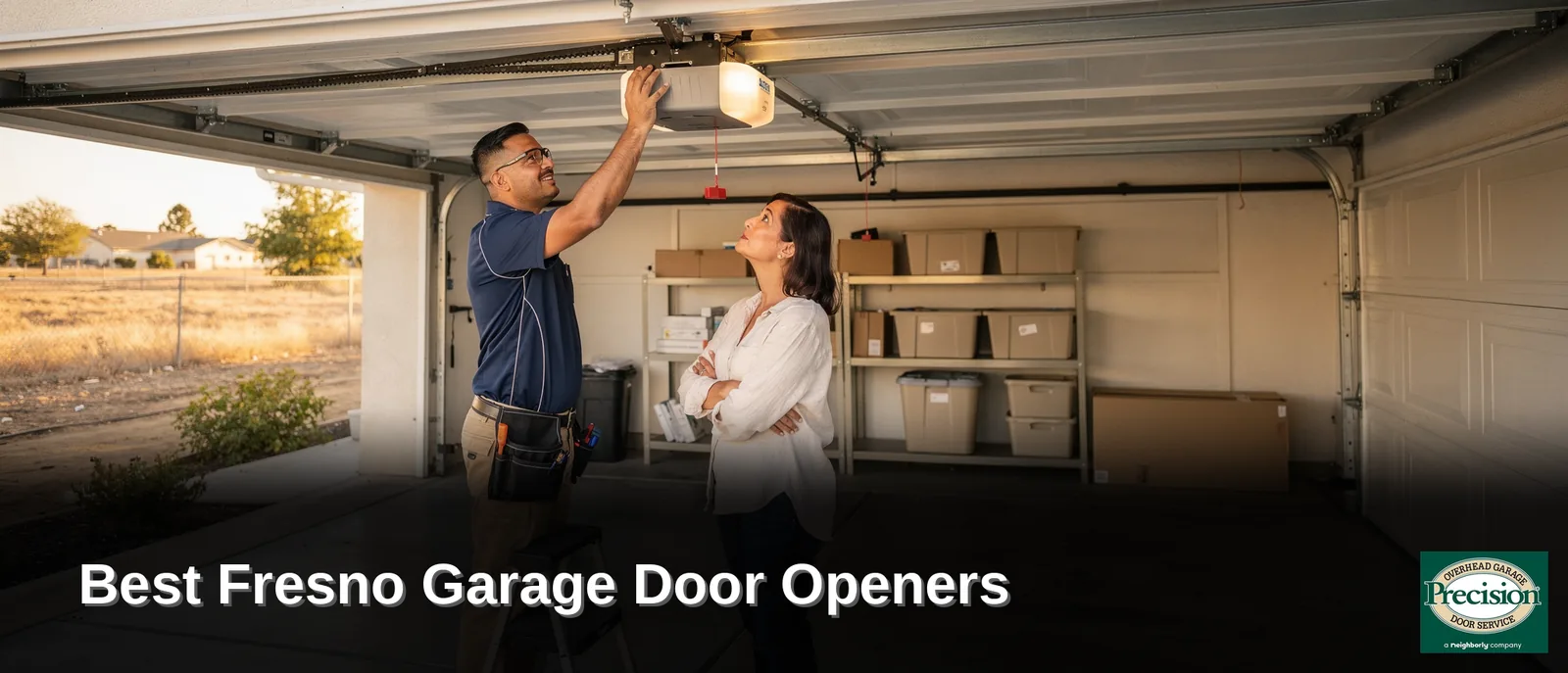Smart Wi-Fi connectivity lets homeowners control their garage door opener from a smartphone using